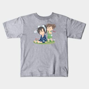 Dororo and Hyakkimaru chibi Kids T-Shirt